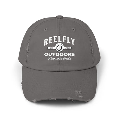 Front view of the Reelfly Outdoors Signature Hat in the color Nickel.